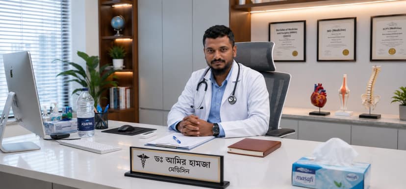ডাঃ মো আমির হামজা - মেডিসিন বিশেষজ্ঞ, ডক্টরস হাসপাতাল কুমিল্লা