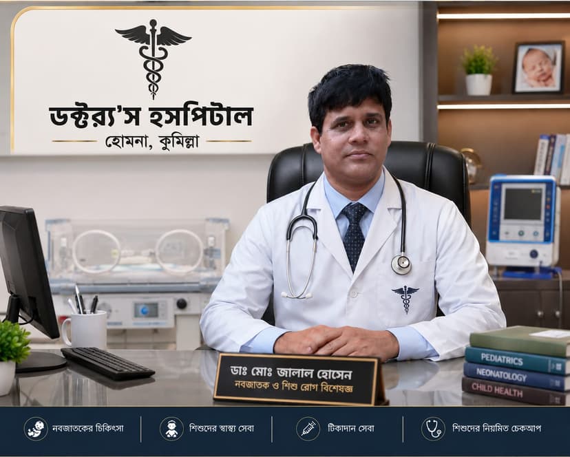 ডাঃ মোঃ জালাল হোসেন - নবজাতক ও শিশু রোগ বিশেষজ্ঞ, ডক্টরস হাসপাতাল কুমিল্লা